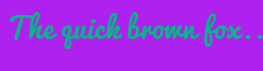 Image with Font Color 08B58A and Background Color AE21EE